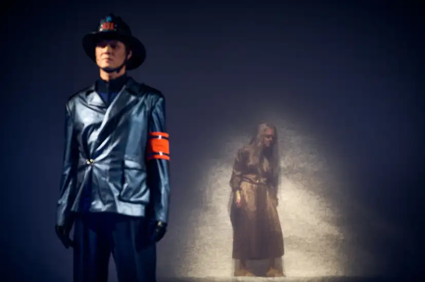 Dekoratives Szenenfoto aus Fahrenheit 451.