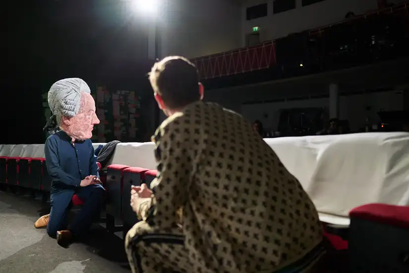 Dekoratives Szenenfoto aus Nathan der Weise.