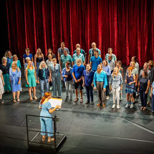 One Voice auf der Bühne des Stadttheaters.