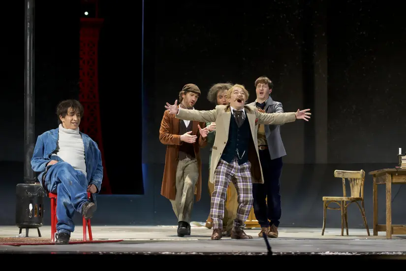Dekoratives Szenenfoto aus La Bohème.