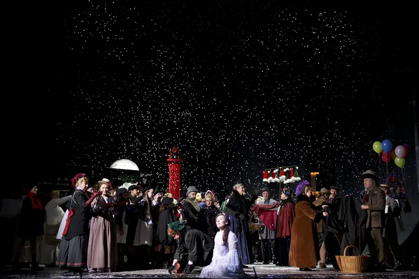 Dekoratives Szenenfoto aus La Bohème.