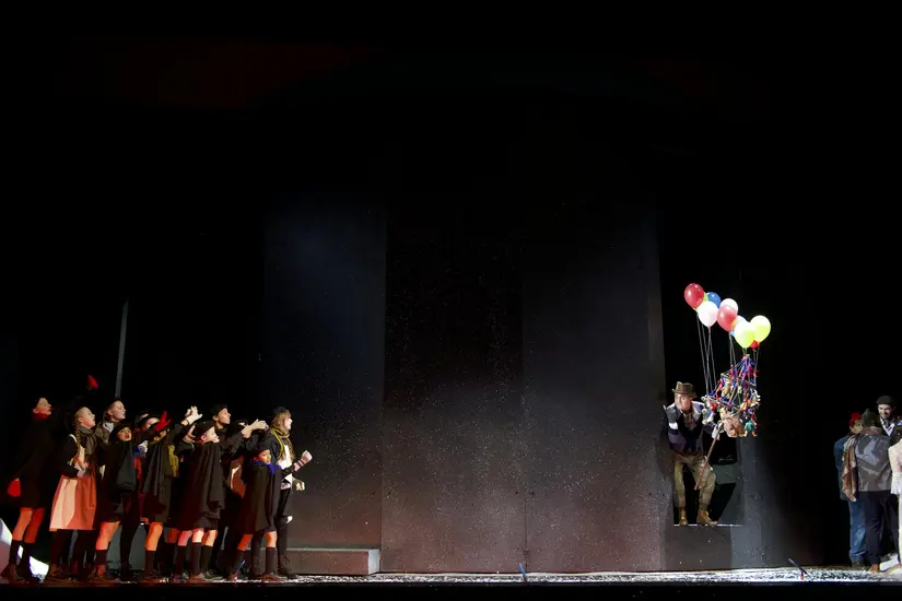 Dekoratives Szenenfoto aus La Bohème.