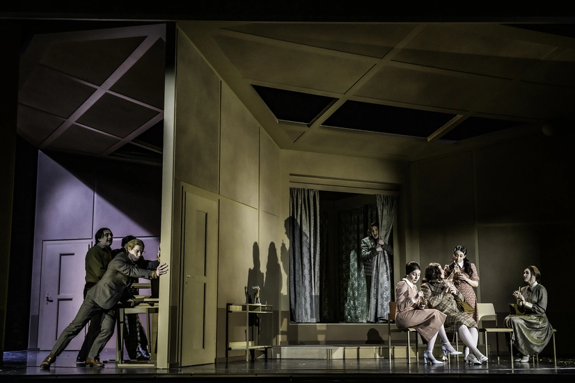 Dekoratives Szenenfoto aus Falstaff.