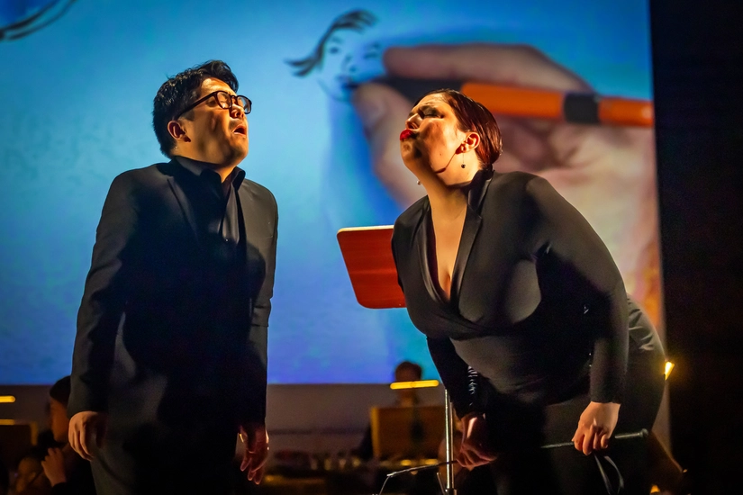 Dekoratives Szenenfoto aus Le Grand Macabre.