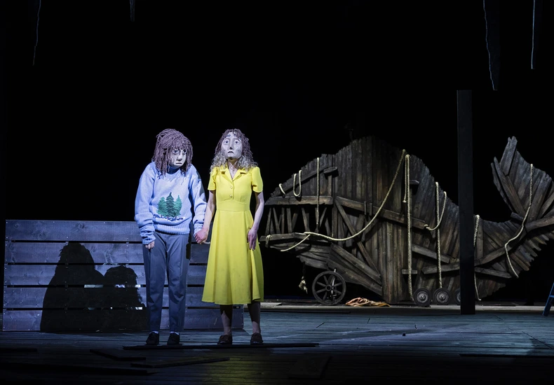 Dekoratives Szenenfoto aus Herzfaden.