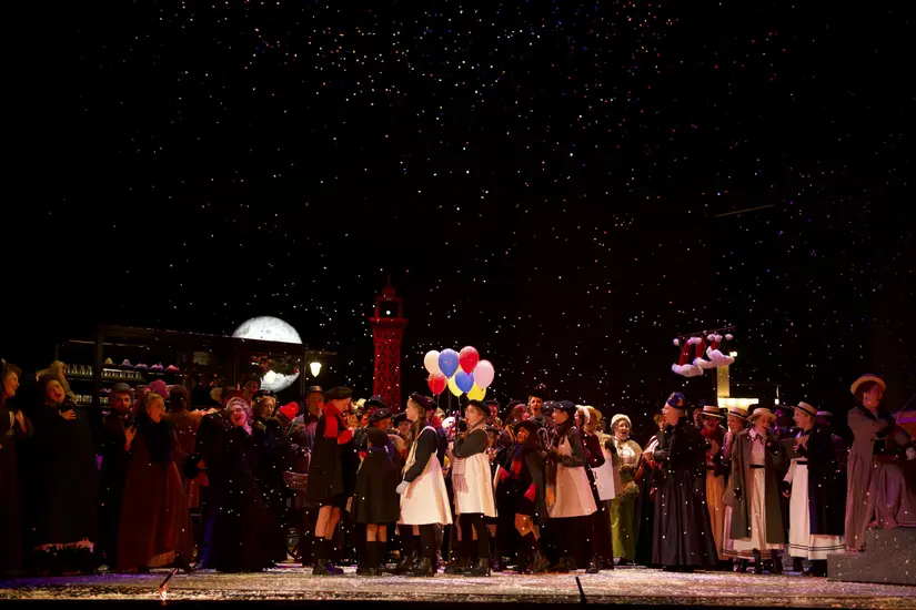 Dekoratives Szenenfoto aus La Bohème.