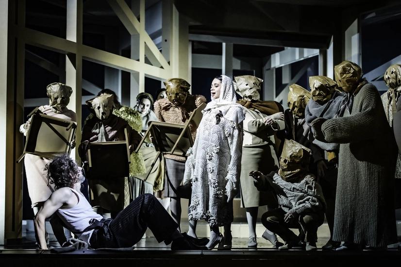 Dekoratives Szenenfoto aus Falstaff.